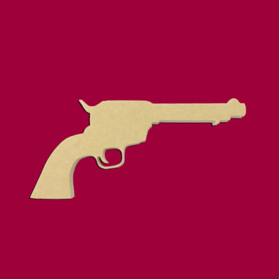 12" Smith & Wesson Six Shooter Revolver Gun Unfinished DIY Wood Craft To Sell Ready to Paint Wood Wooden Cutout