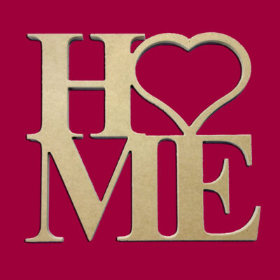 22" Home Heart Large w/ 9" Insert Options Times New Roman Unfinished DIY Wood Craft To Sell Ready to Paint Wood Wooden Cutout