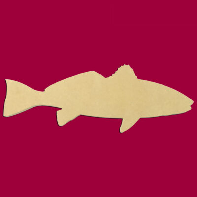 24" Red Fish Unfinished DIY Wood Craft To Sell Ready to Paint Wood Wooden Cutout