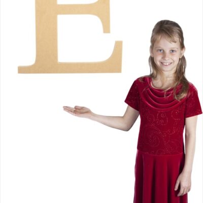 Times New Roman 24" Letter E