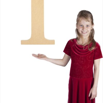 Times New Roman 24" Letter I