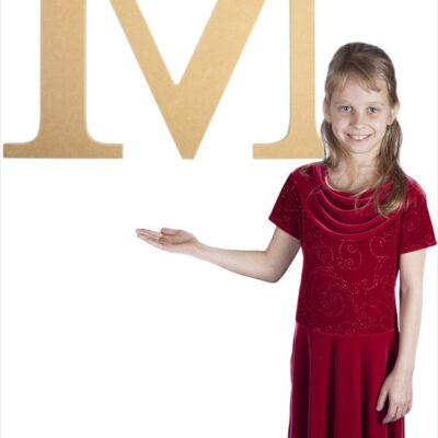 Times New Roman 24" Letter M