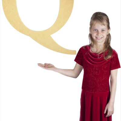 Times New Roman 24" Letter Q