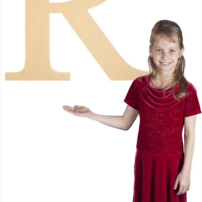 Times New Roman 24" Letter R