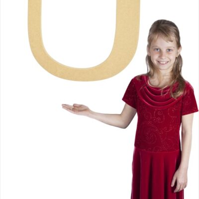 Times New Roman 24" Letter U