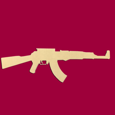 42" AK 47 Machine Gun Unfinished DIY Wood Craft To Sell Ready to Paint Wood Wooden Cutout