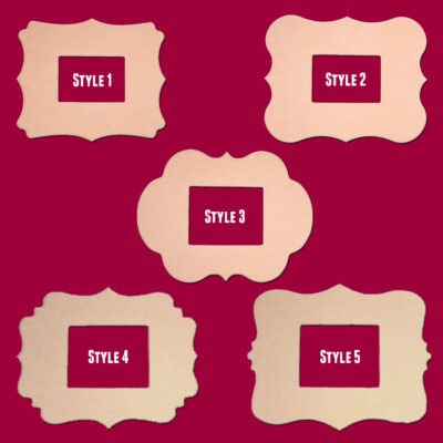 8" x 10" Picture Frame w/ Hanger, Backing & Glass Whimsical Unfinished DIY Wood Craft To Sell Ready to Paint Wooden Cutout