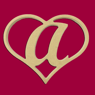 9" Script Letters Inserts for Home Heart Large Sign Unfinished DIY Small Wooden Craft Cutout To Sell Stacked