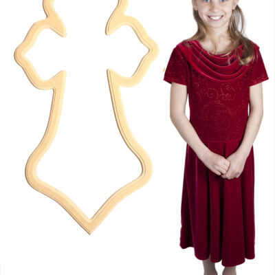 Bedazzled Bell Cross (34x18)