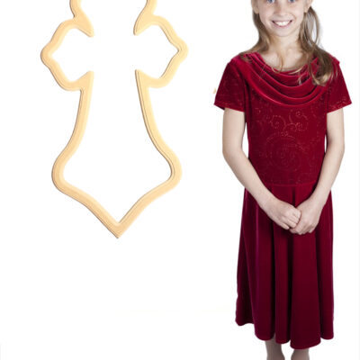 Bedazzled Bell Cross (28x15)