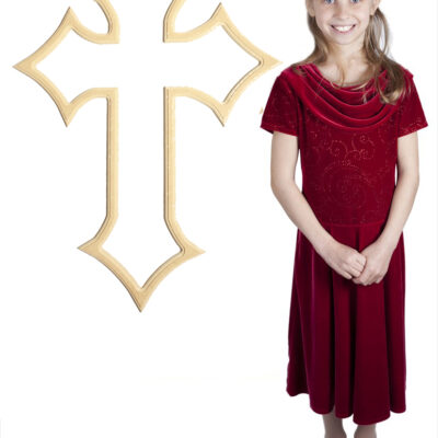 Bedazzled Diamond Cross (35x25)