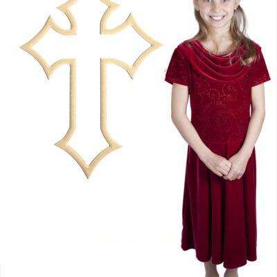 Bedazzled Diamond Cross (28x20)