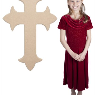 Fleur De Lis Cross (36x24)