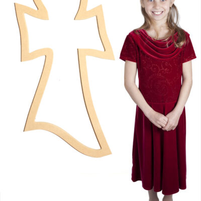 Bedazzled Gumby Cross (34x18)