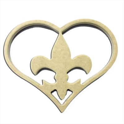 9" Fleur De Lis Insert For Home Heart Cutout