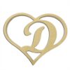 9" Script Letter D Insert
