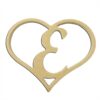 9" Script Letter E Insert