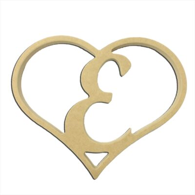 9" Script Letter E Insert