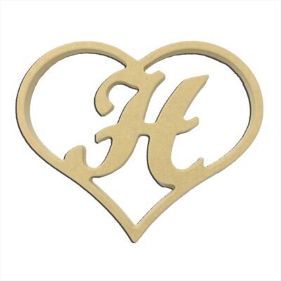 9" Script Letter H Insert