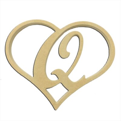 9" Script Letter Q Insert