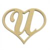 9" Script Letter U Insert