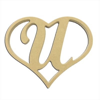 9" Script Letter U Insert