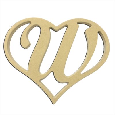 9" Script Letter W Insert