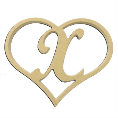 9" Script Letter X Insert