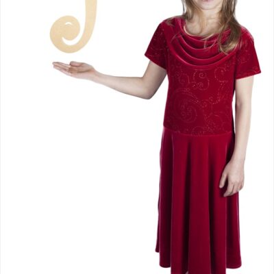 Curly Letters 10" Letter J