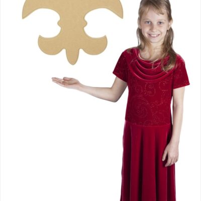 Large Fleur De Lis Saint (12x8)