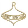 Merry Christmas Large Ornament 14" x 14"