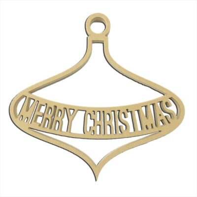 Merry Christmas Large Ornament 14" x 14"