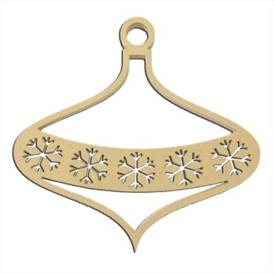 Snowflake Banner Large Ornament 14" x 14"