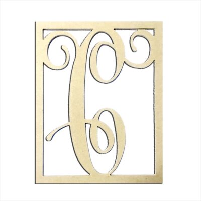 14" Monogram Capital Letter C