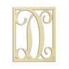 14" Monogram Capital Letter D