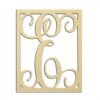 14" Monogram Capital Letter E