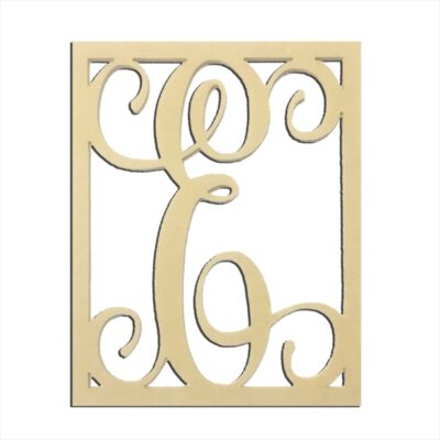 14" Monogram Capital Letter E