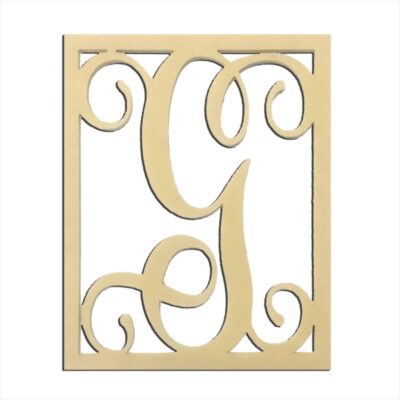 14" Monogram Capital Letter G