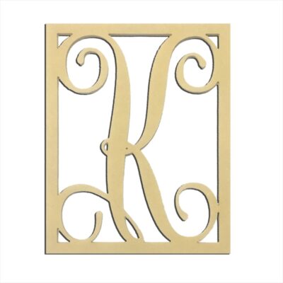 14" Monogram Capital Letter K