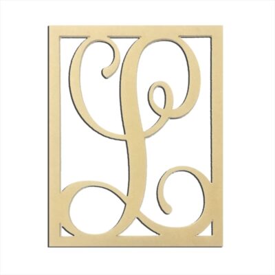 14" Monogram Capital Letter L