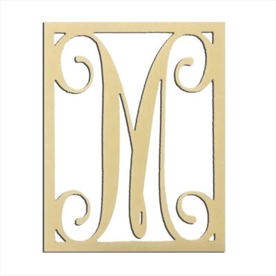 14" Monogram Capital Letter M