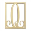 14" Monogram Capital Letter O