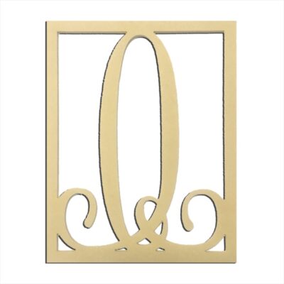 14" Monogram Capital Letter O