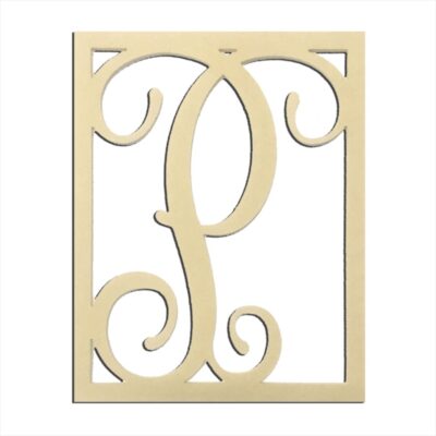 14" Monogram Capital Letter P