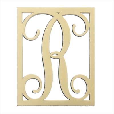 14" Monogram Capital Letter R