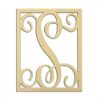 14" Monogram Capital Letter S