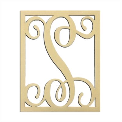 14" Monogram Capital Letter S