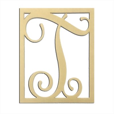14" Monogram Capital Letter T