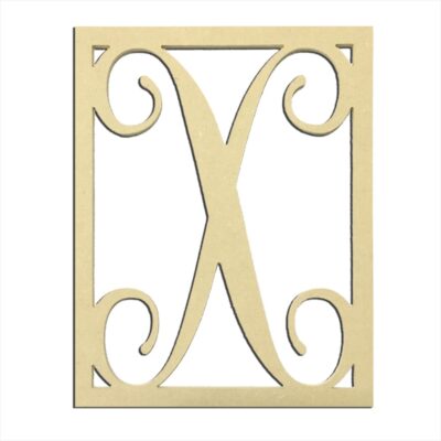 14" Monogram Capital Letter X