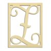14" Monogram Capital Letter Z